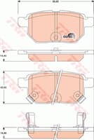 COROLLA 07> AURİS BENZİNLİ ARKA BALATA — temsili görsel