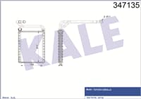 COROLLA 02-06 VVT KALORİFER RADYATÖRÜ — temsili görsel