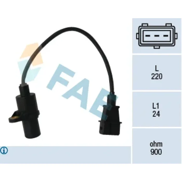 ACCENT 95-99 ELANTRA 96-01 KRANK POZİSYON SENSÖRÜ 3 FİŞLİ — temsili görsel