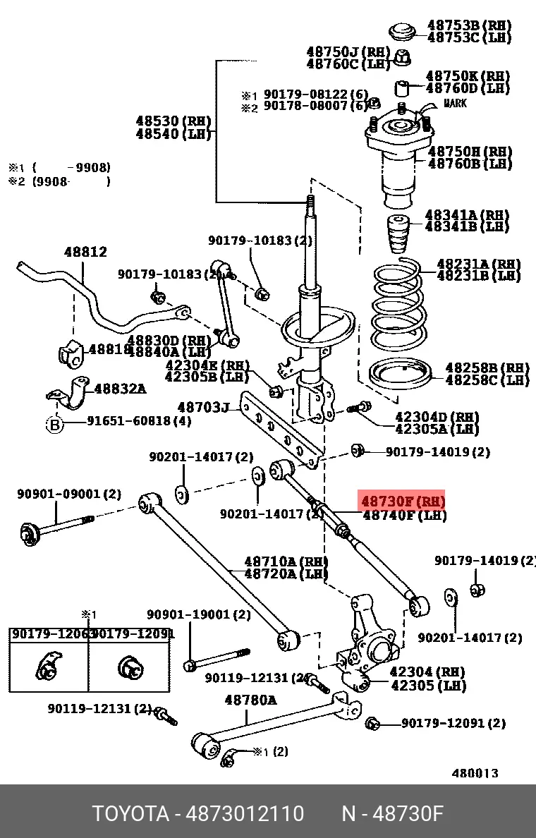 COROLLA AE101 93-98 DENGE KOLU AYARLI — temsili görsel